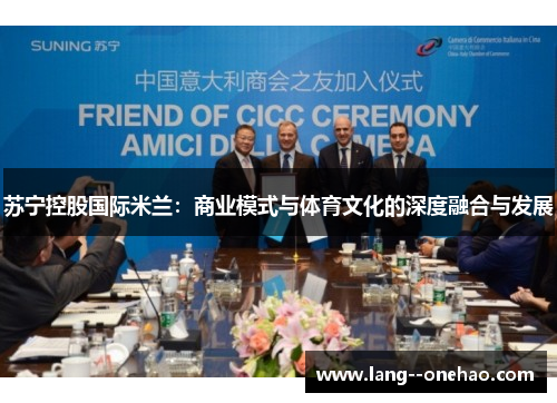 苏宁控股国际米兰:商业模式与体育文化的深度融合与发展 苏宁控股国际米兰:商业模式与体育文化的深度融合与发展